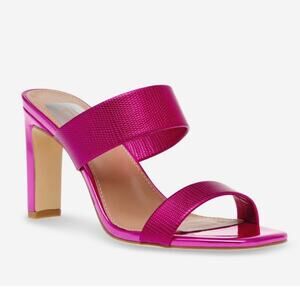 NEW DV by Dolce Vita Selsta Pink Double Strap Open Toe  Heels, NEW, Size 5.5